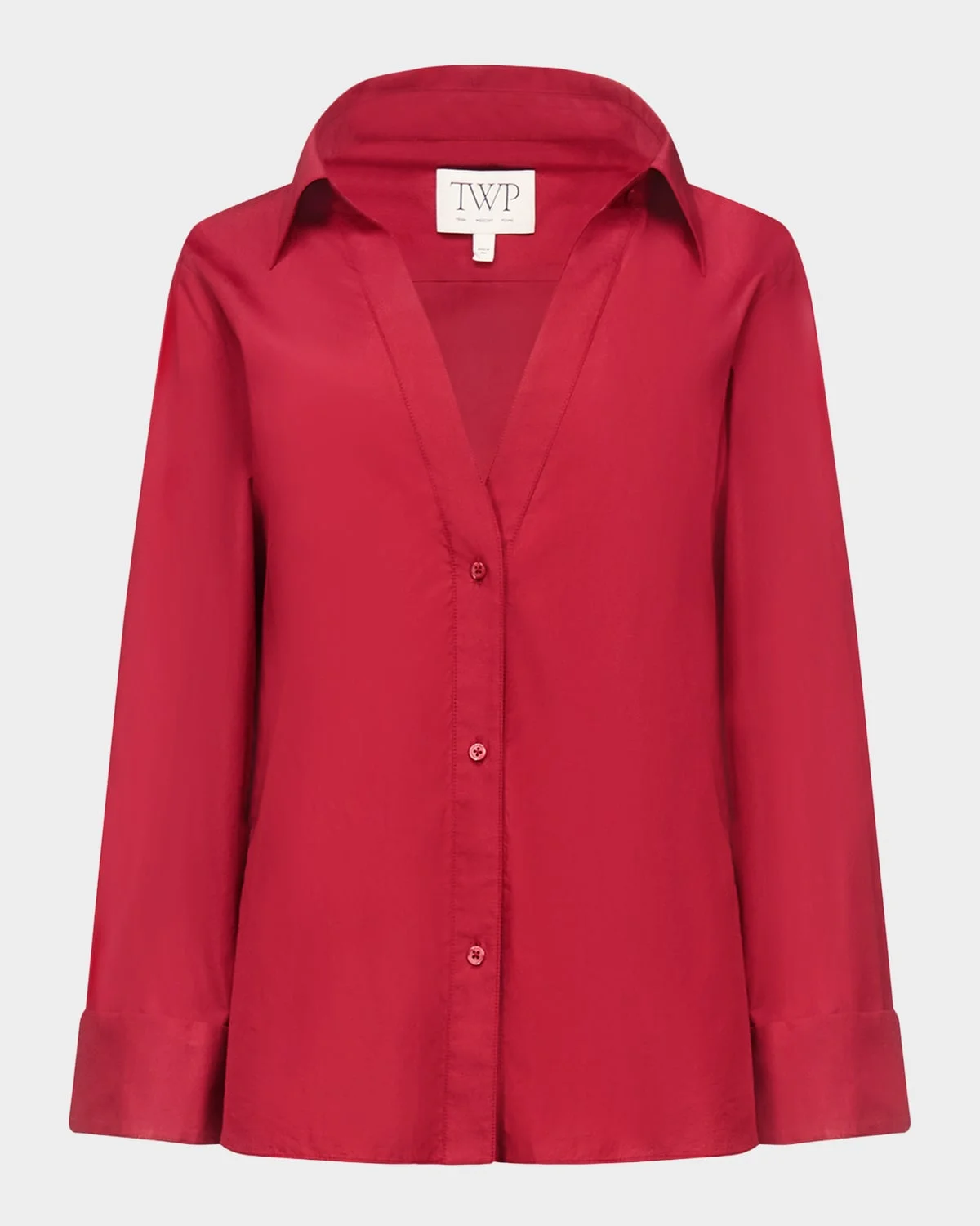 Deep V Relaxed Shirt - 1