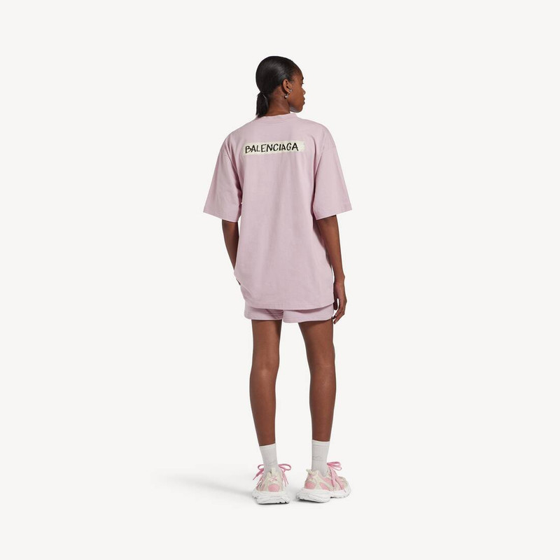 Women's Masking Tape Regular Fit Shorts in Dusty Pink 4