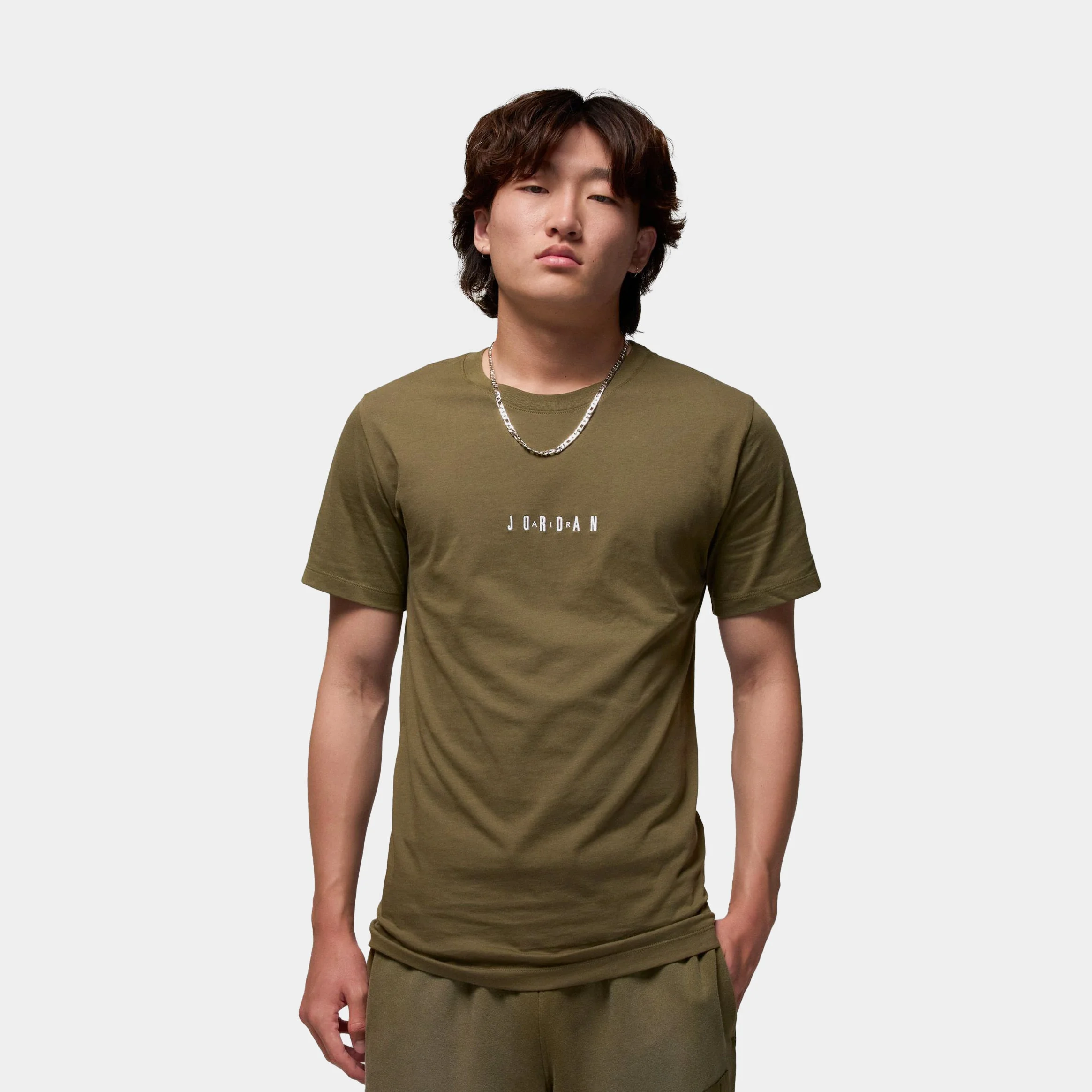 EMB Air Mens Short Sleeve Shirt (Olive/Green) - 1