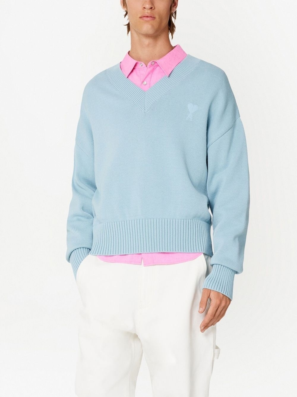 Ami De Coeur V-neck jumper - 4