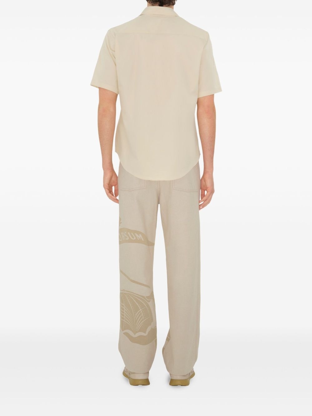 logo-embroidered shirt - 4