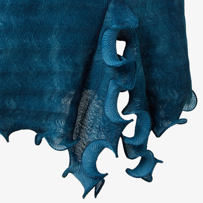 Dress Blue printed pleated dress 3