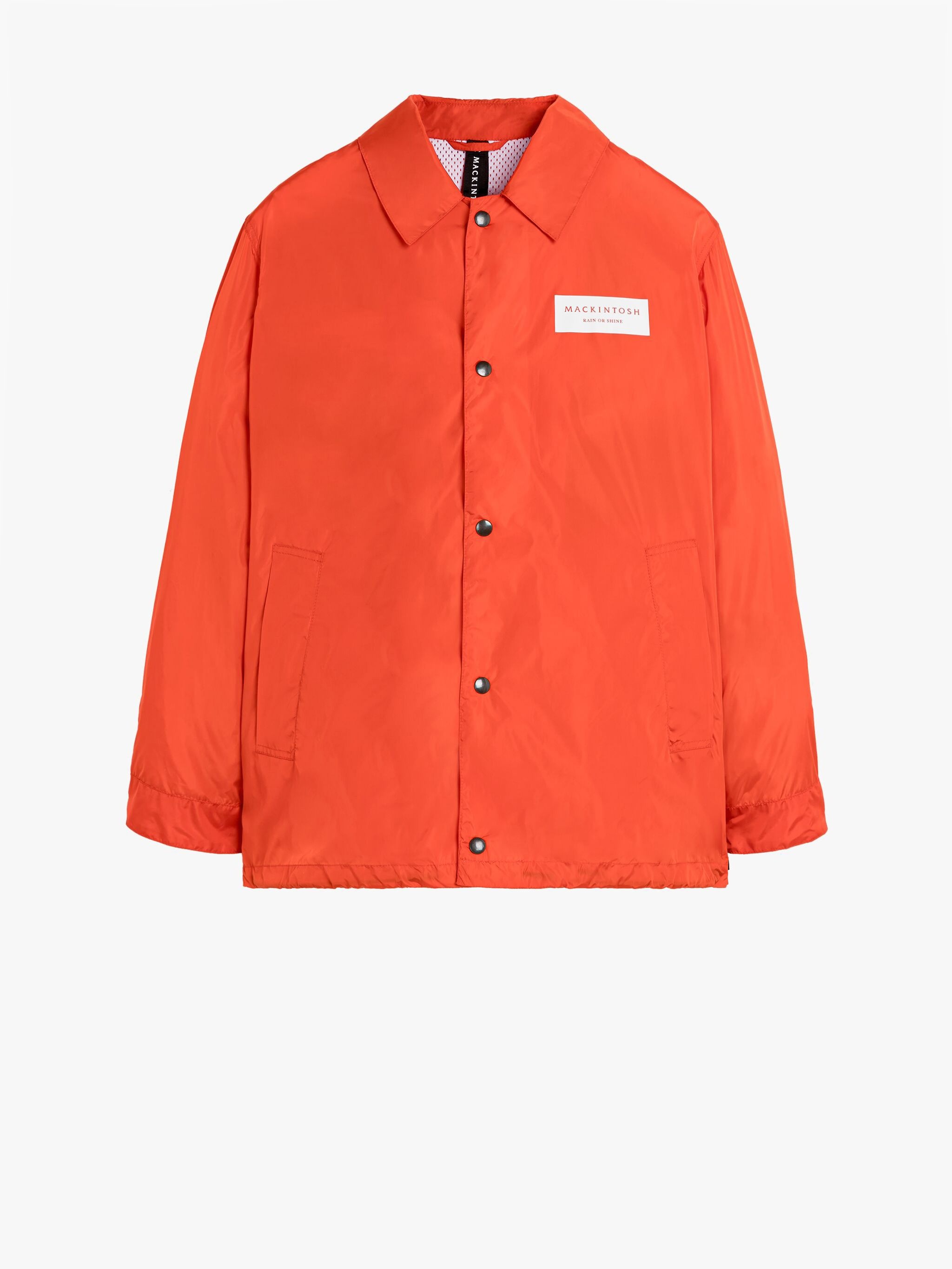 TEEMING ORANGE NYLON PACKABLE COACH JACKET - 6