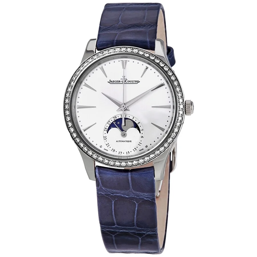 Jaeger LeCoultre Master Ultra Thin Automatic Ladies Diamond Moon Watch Q1258401 - 1