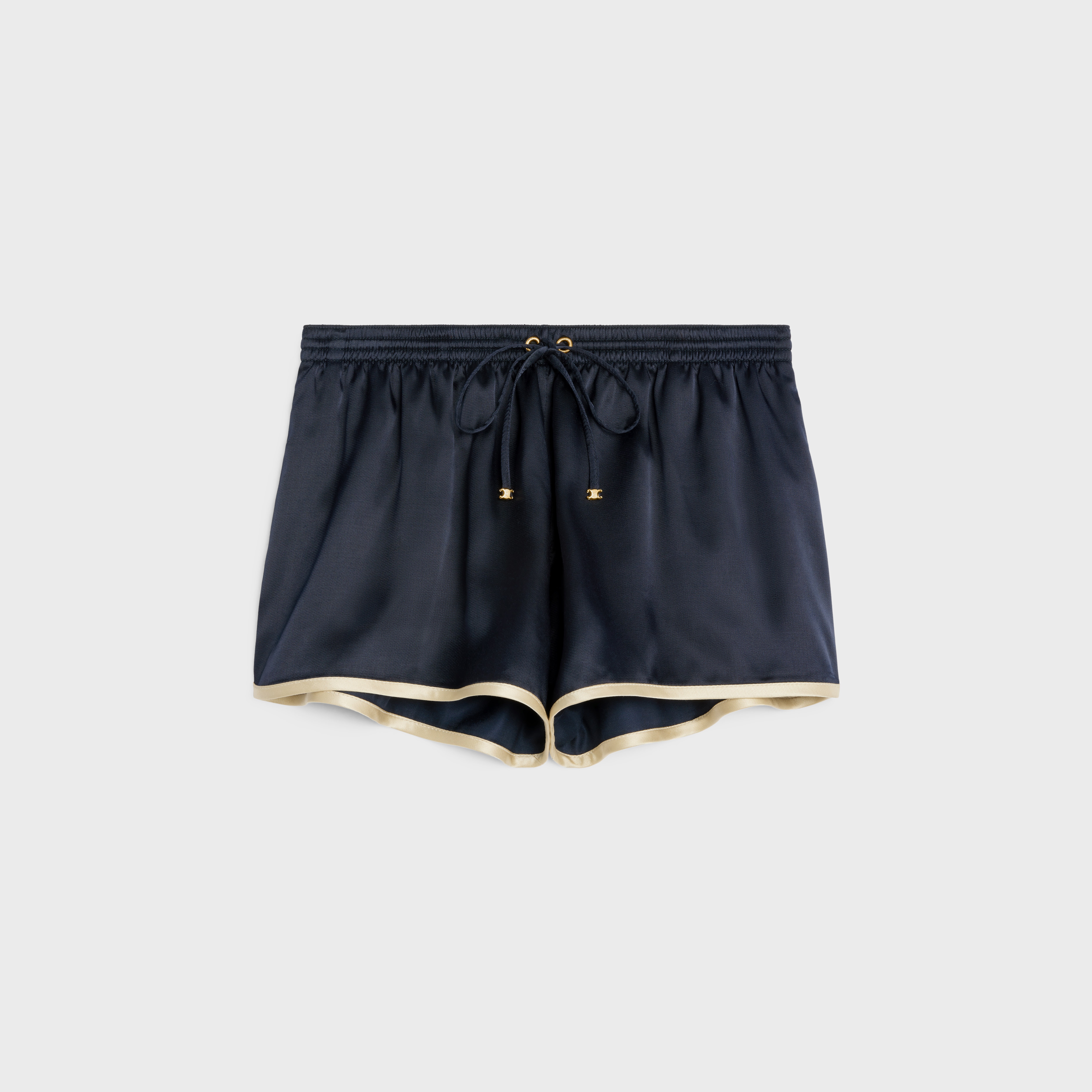 mini shorts in flowing satin - 1