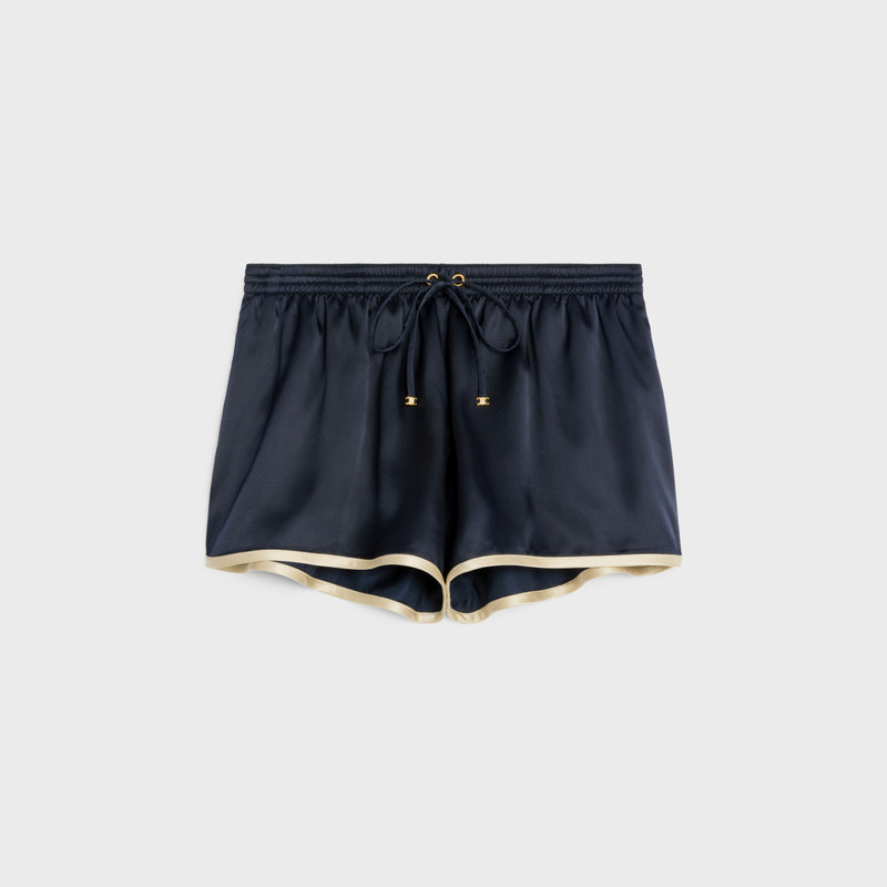 mini shorts in flowing satin 1