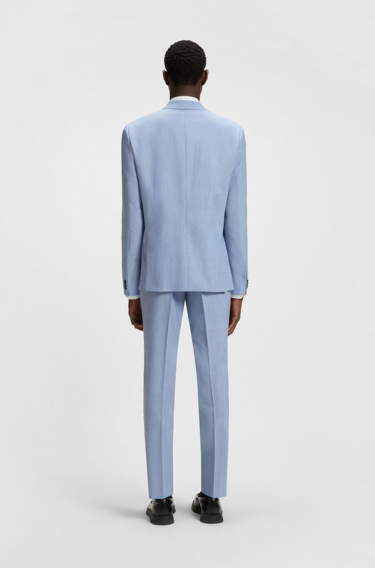 EXTRA-SLIM-FIT BLAZER IN A MELANGE WOOL BLEND - 4