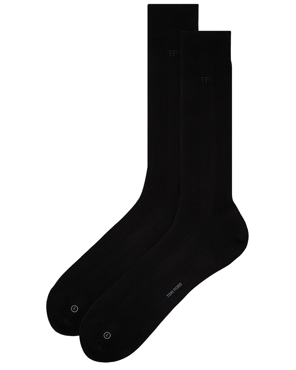 Embroidery Rib Socks - 2