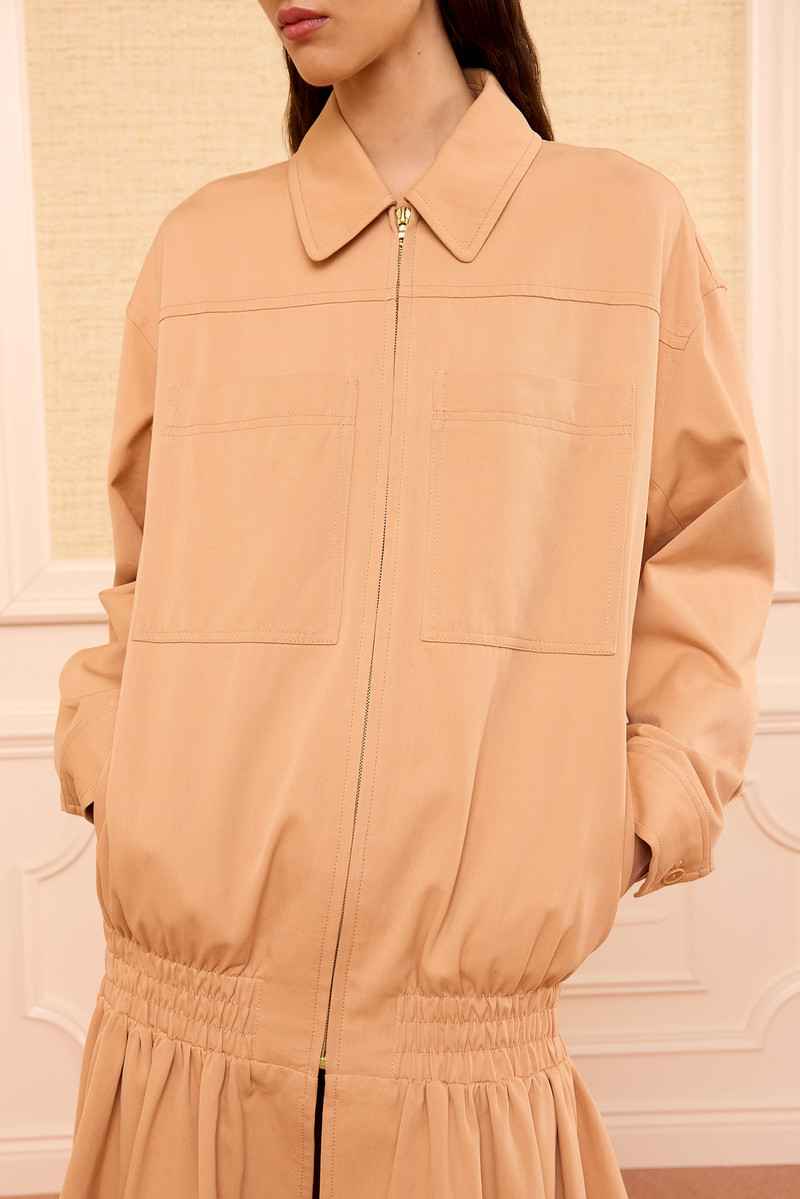 ULLA JOHNSON Aubrey Cotton Twill Coat outlook