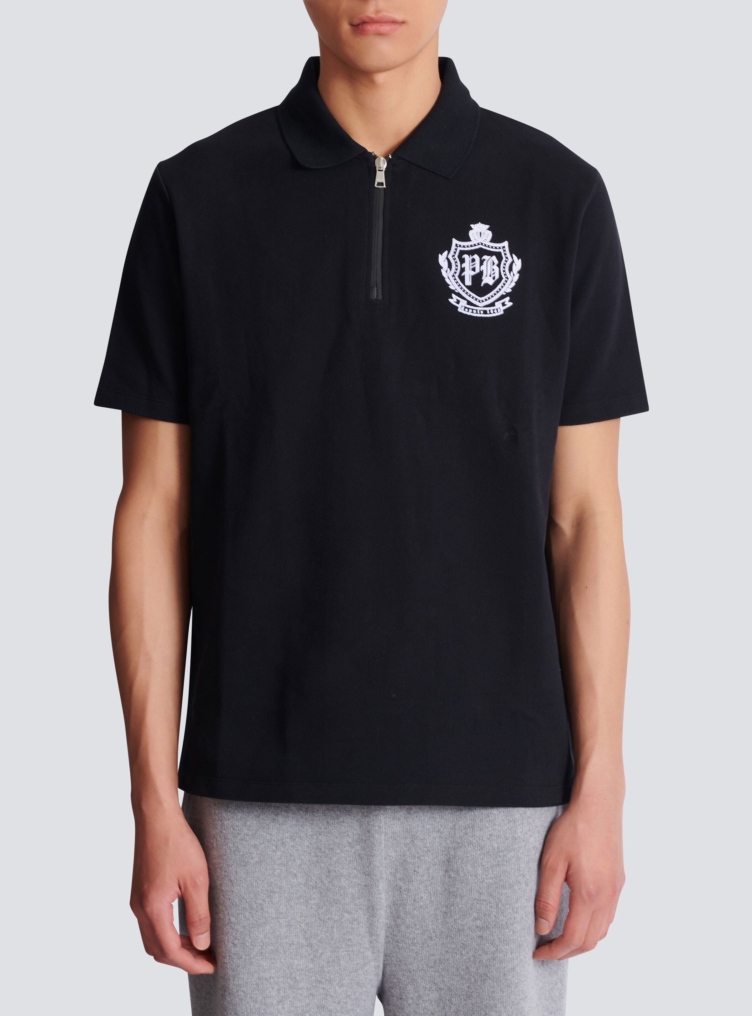 Short-sleeved College Emblem polo - 5