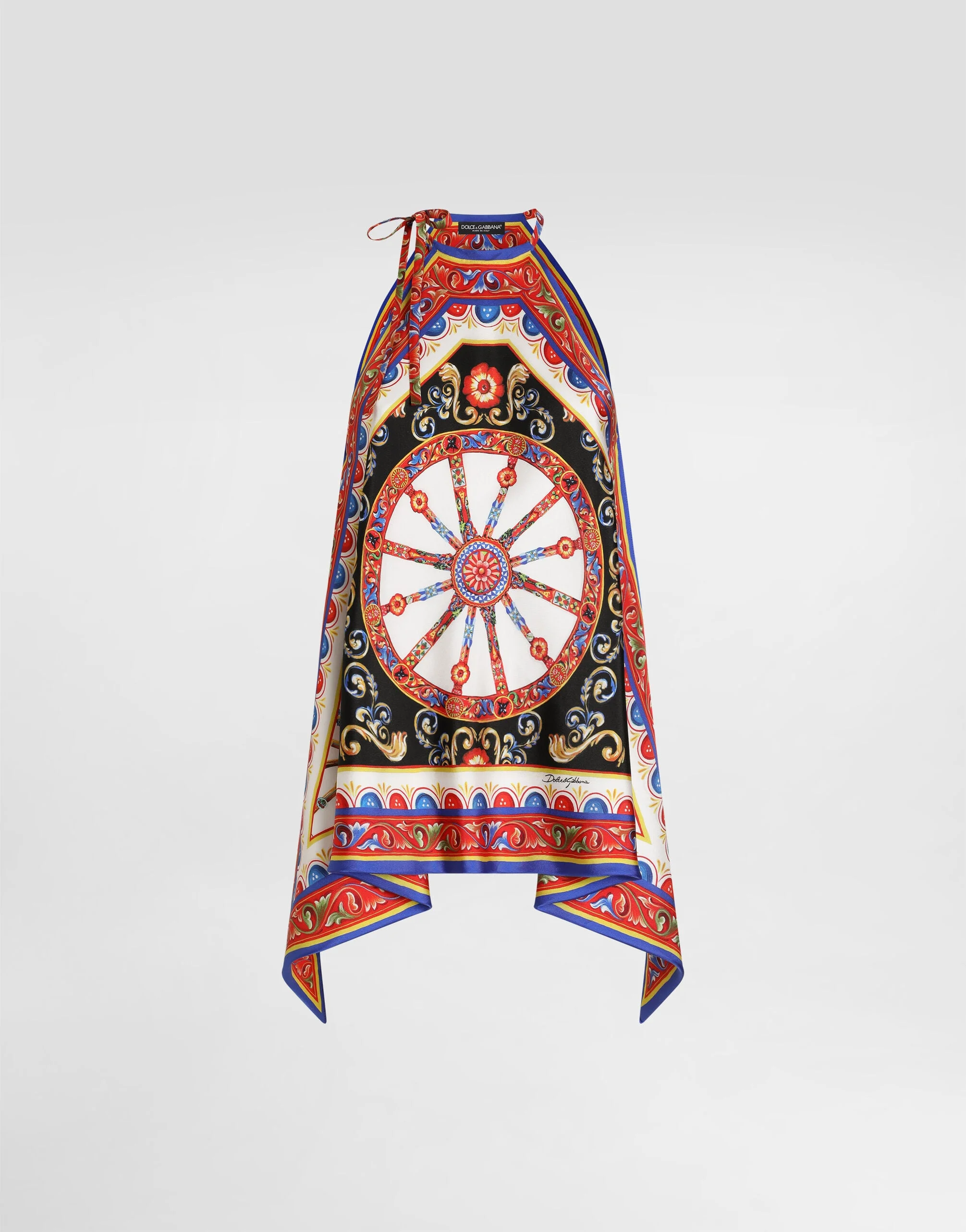 Carretto-print twill top - 1