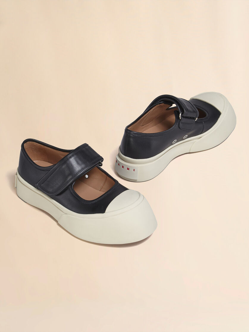 BLACK NAPPA LEATHER PABLO MARY-JANE SNEAKER - 5