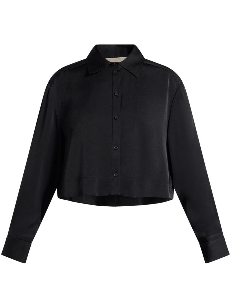 long-sleeved satin shirt 1