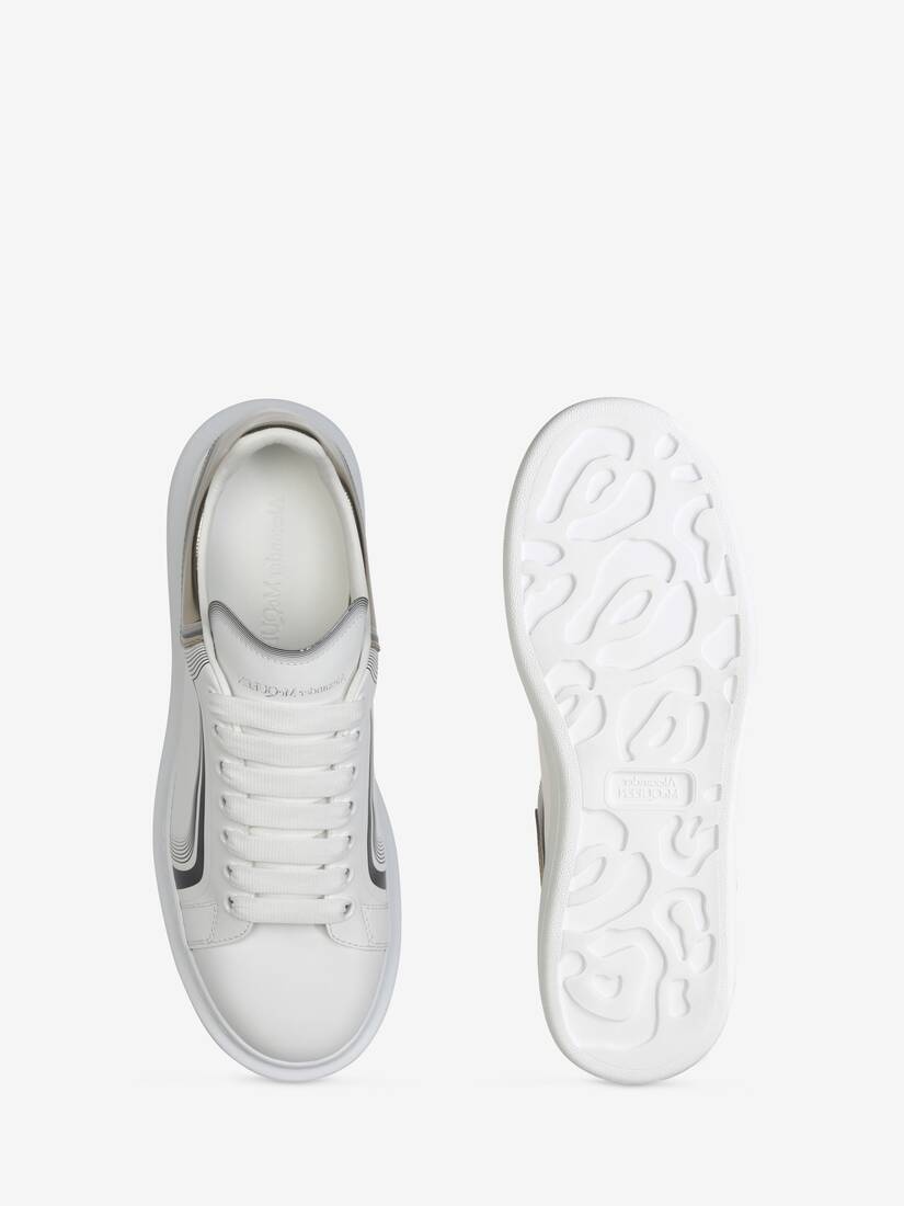 Men's Oversized Sneaker in White/vanilla/black - 4