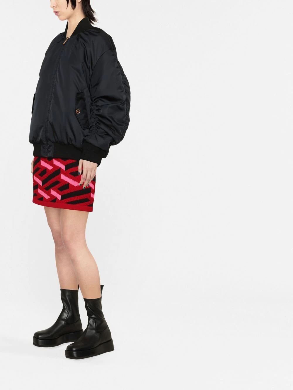 I Ventagli-print  reversible puffer jacket - 4