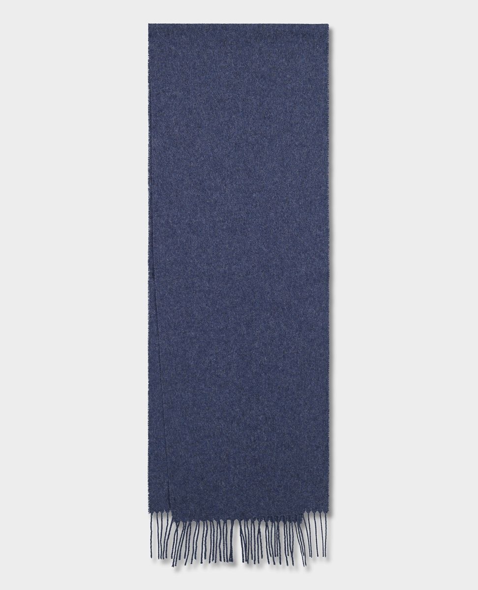 Wool scarf with embroidered Logo - 3