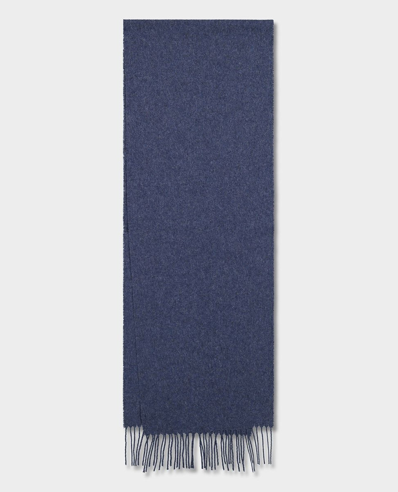 Wool scarf with embroidered Logo 3