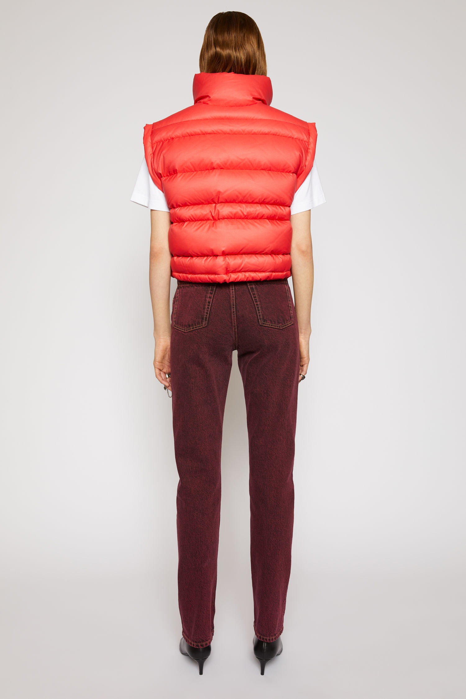 Quilted down gilet red - 4