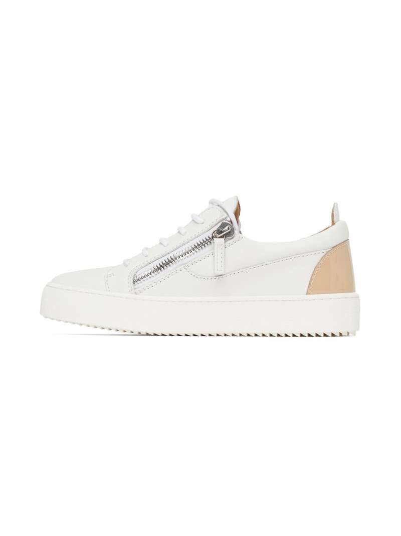 White & Beige Gail Sneakers 3