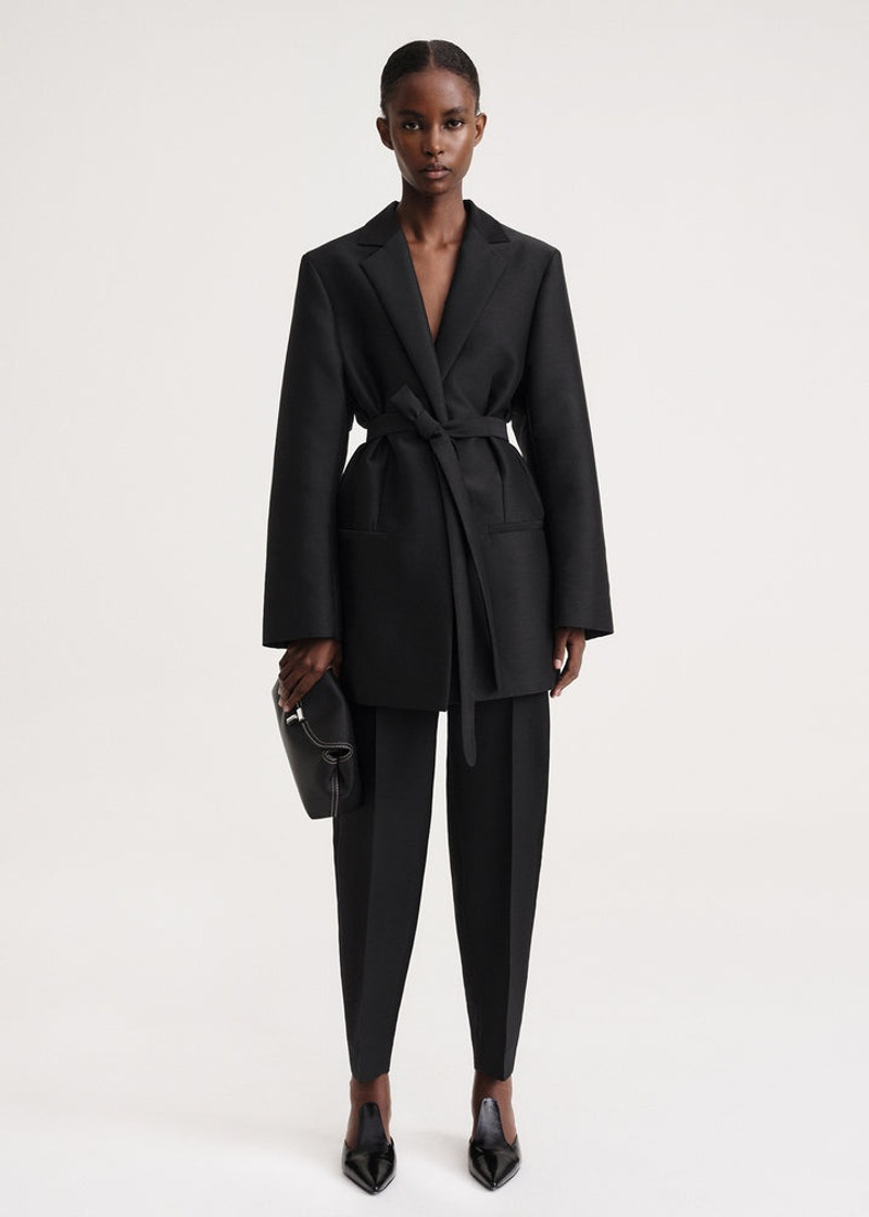 Totême Belted evening blazer black outlook