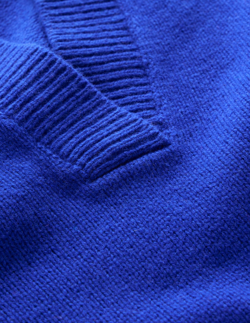 Marion Merino Henley Sweater-Blue Heron 1
