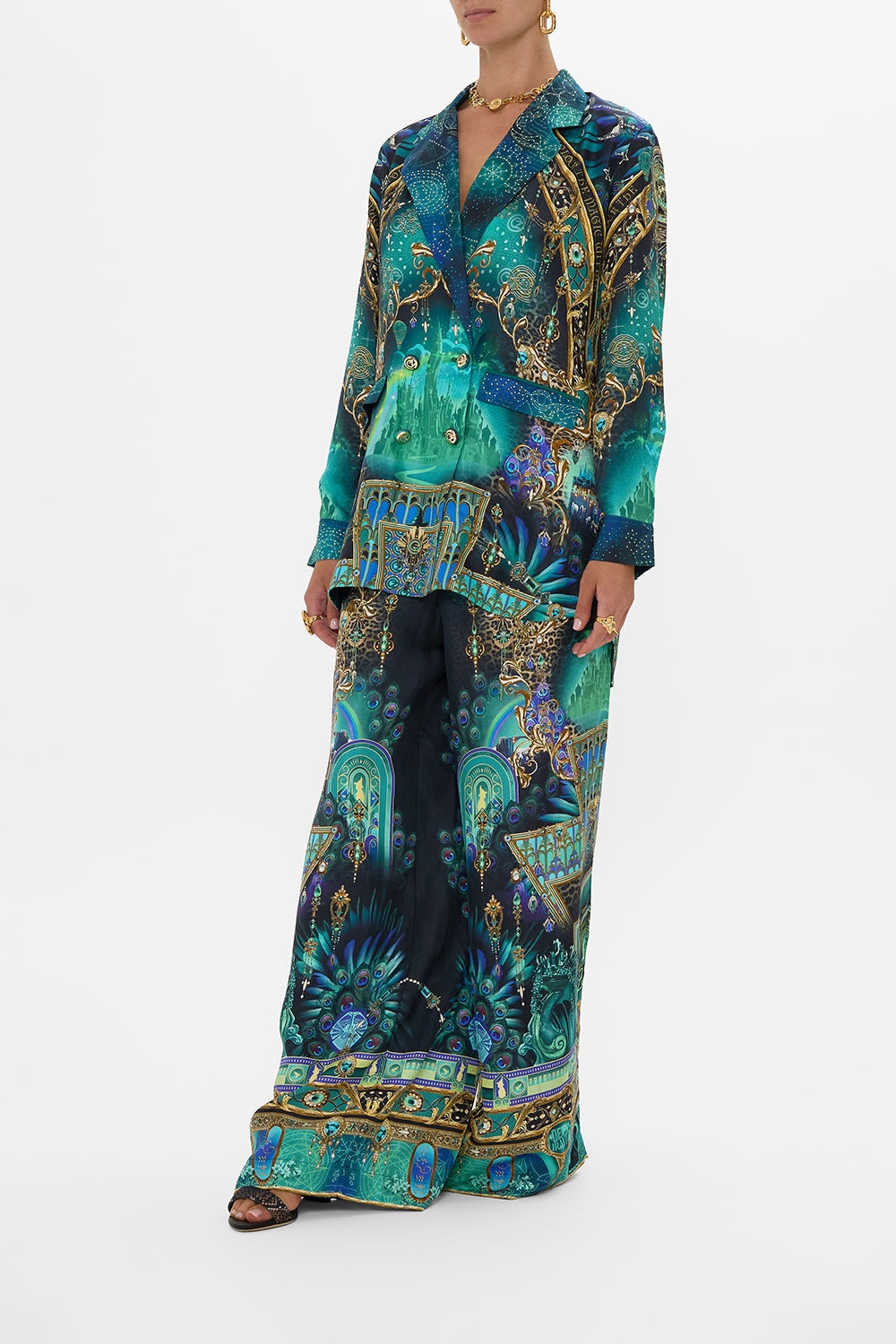 WIDE LEG WAISTED PANT - 4