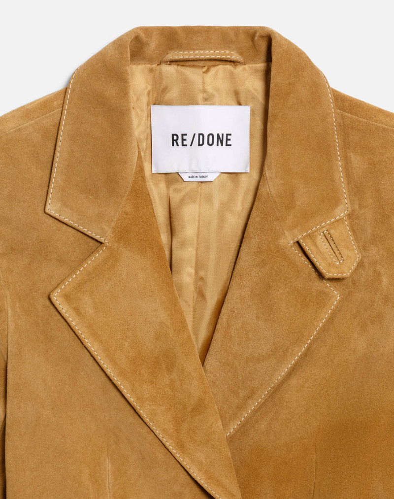Classic Suede Blazer - Tobacco 8