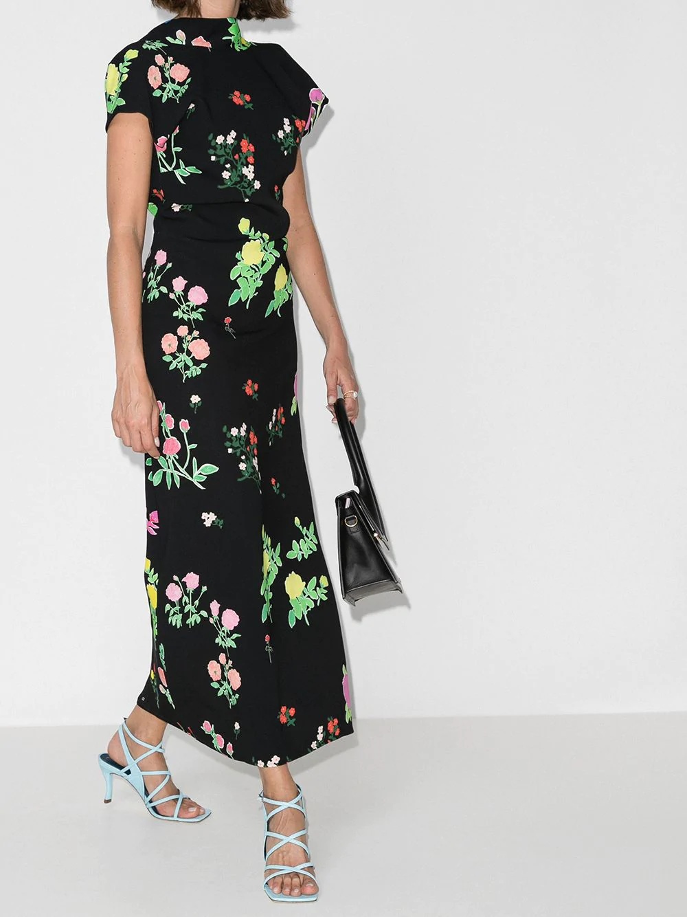 Valentine floral-print midi dress - 2