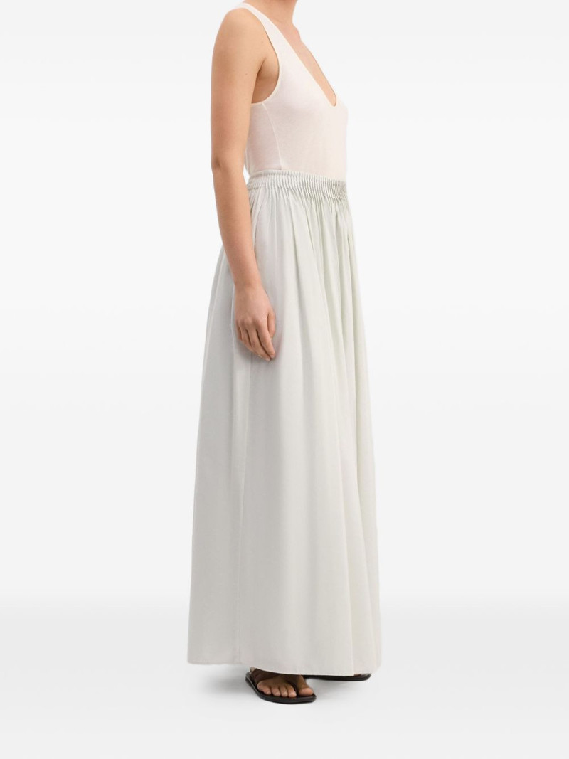 Naya gathered midi long skirt 3