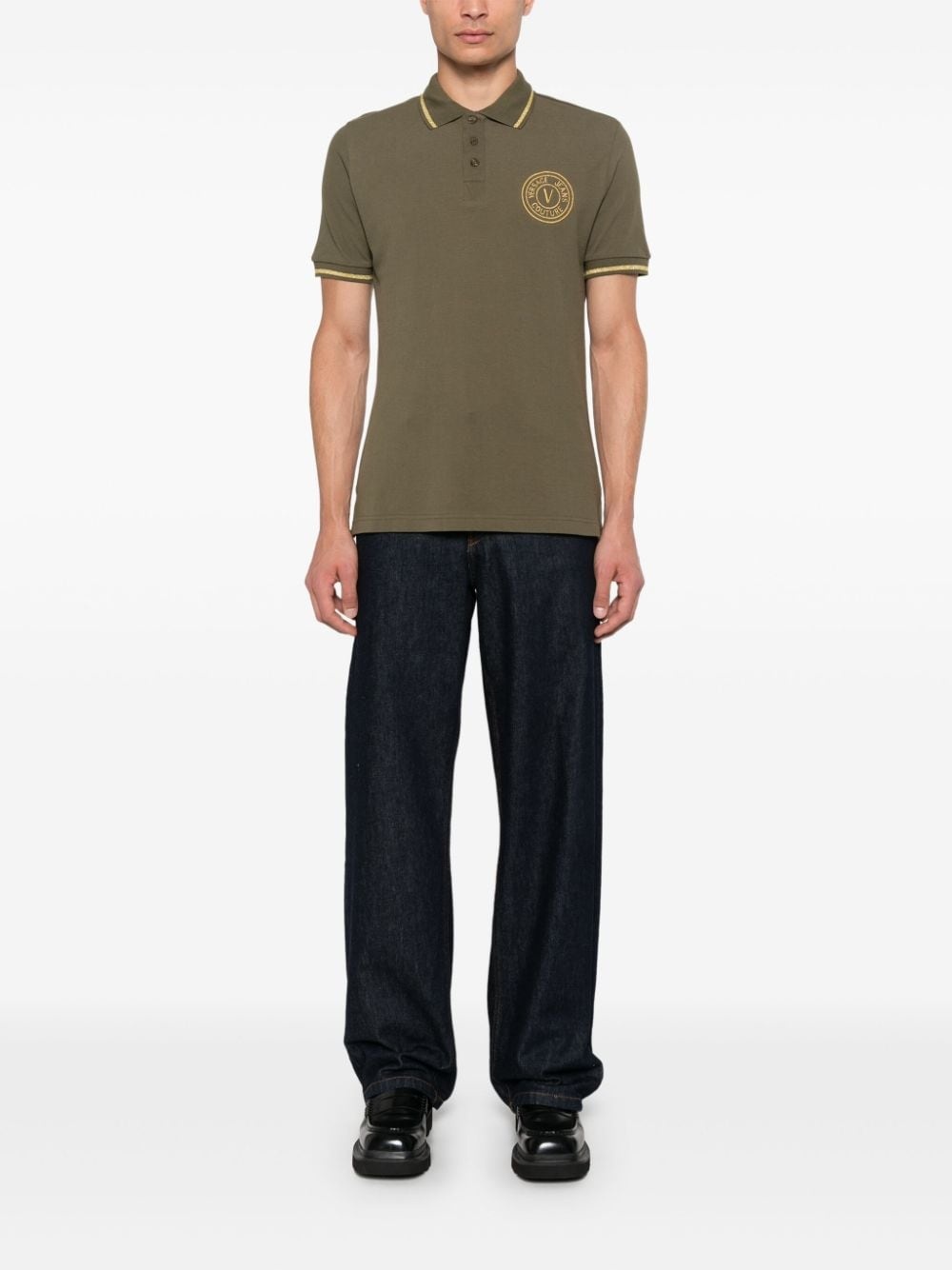 V-Emblem polo shirt - 2