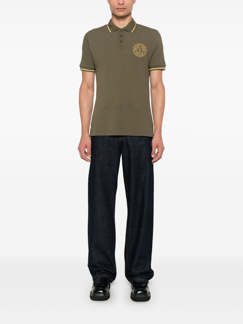 VERSACE JEANS COUTURE V-Emblem polo shirt outlook