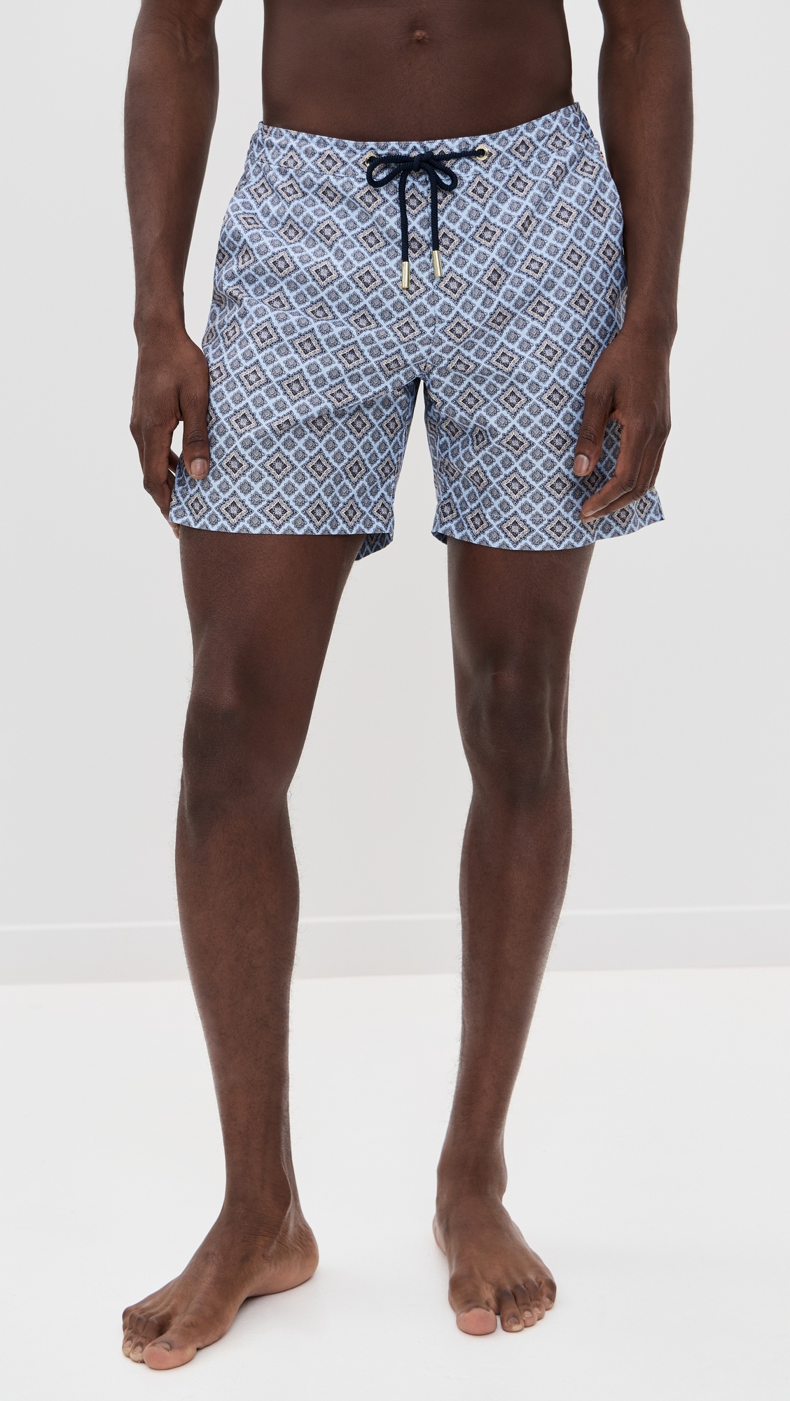 Bulldog Drawcord Paisley Season Swim Shorts 6.25" - 6