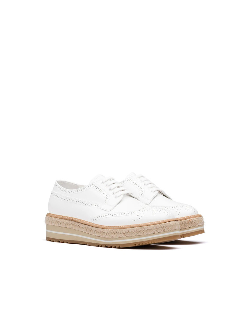 Microsole brushed leather shoes 1