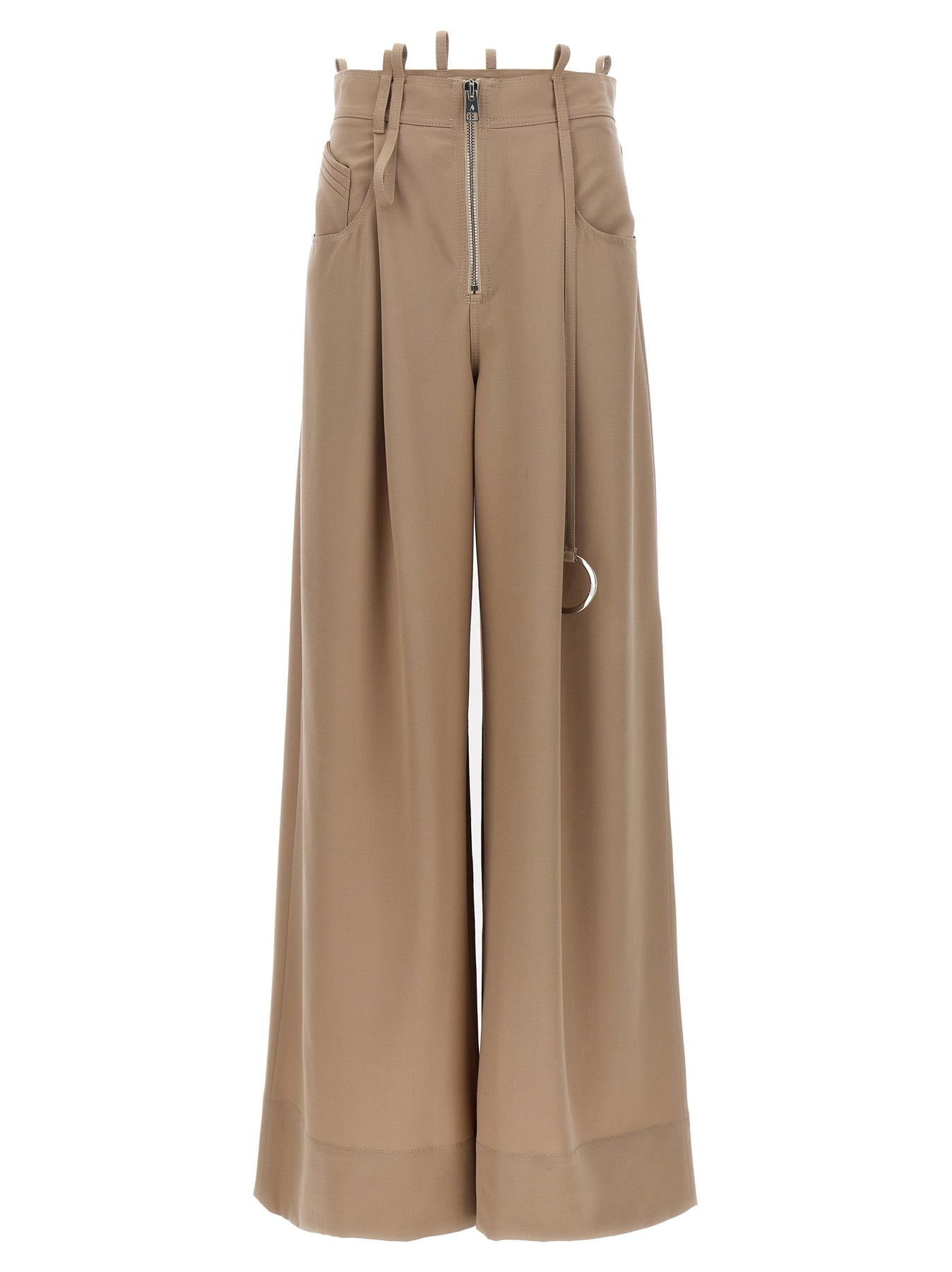 パンツ THE ATTICO Palazzo pants Beige 241WCP148W046 THE ATTICO Palazzo Pants Beige | wananluxury | REVERSIBLE