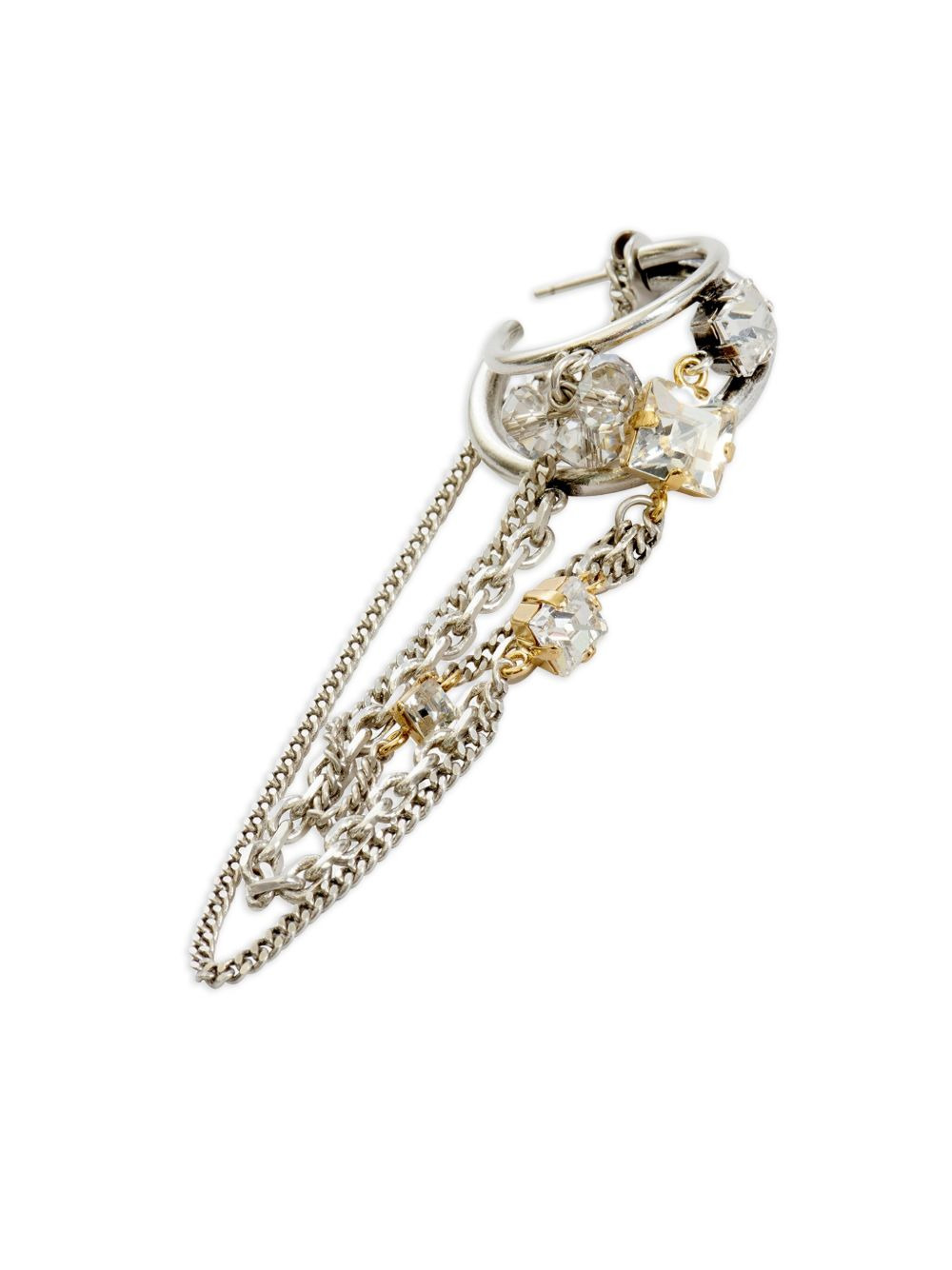 Jodie crystal-embellished hoop earrings - 3