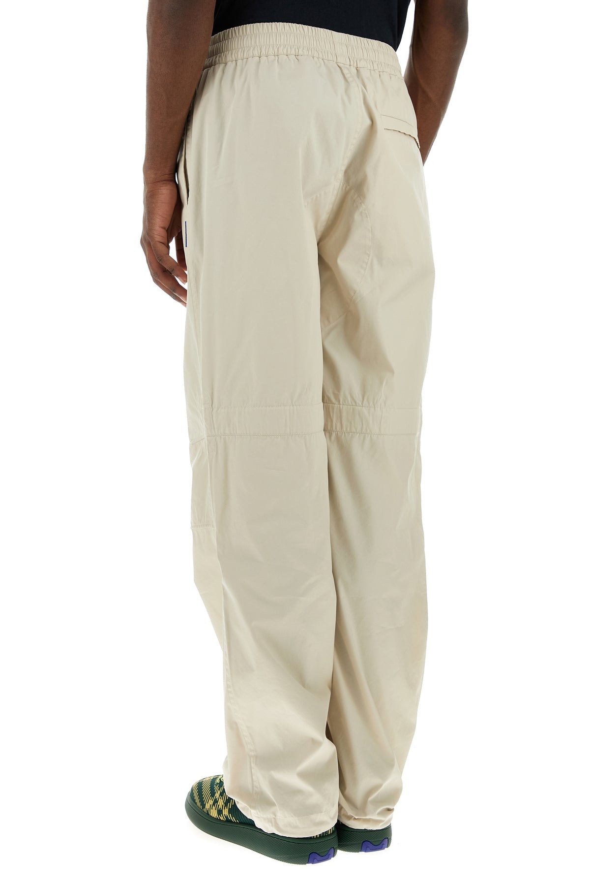 Sand cotton blend pant - 4