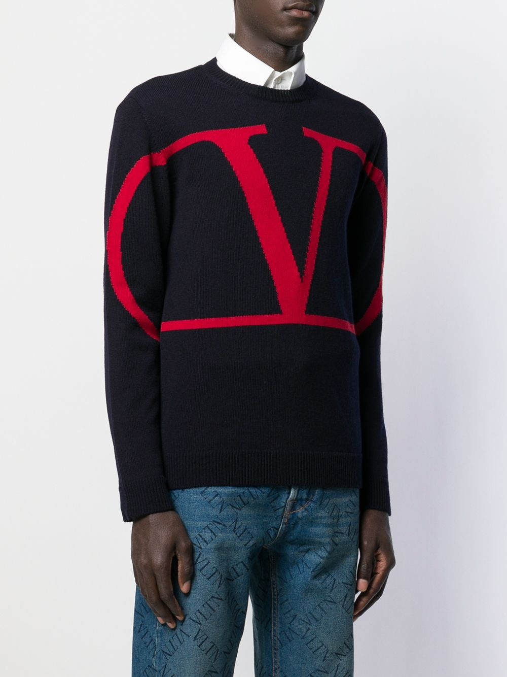 cashmere VLOGO jumper - 3