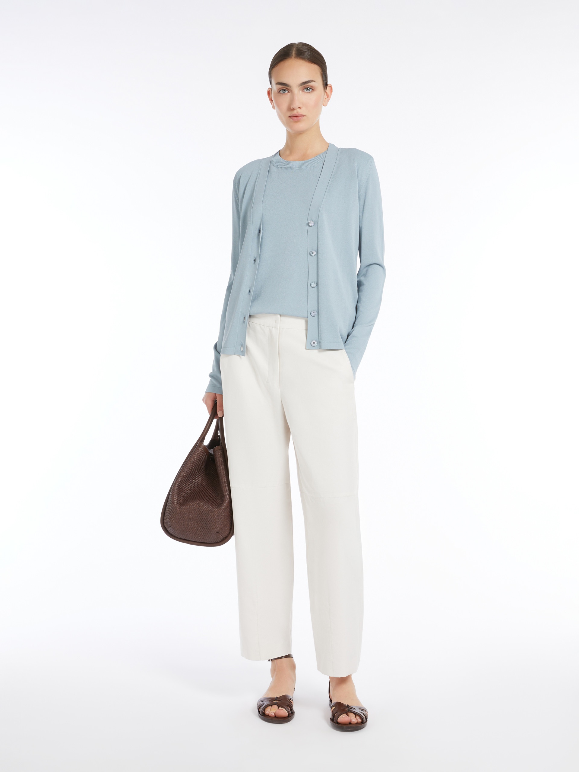 BETEL Viscose crepe sweater - 2