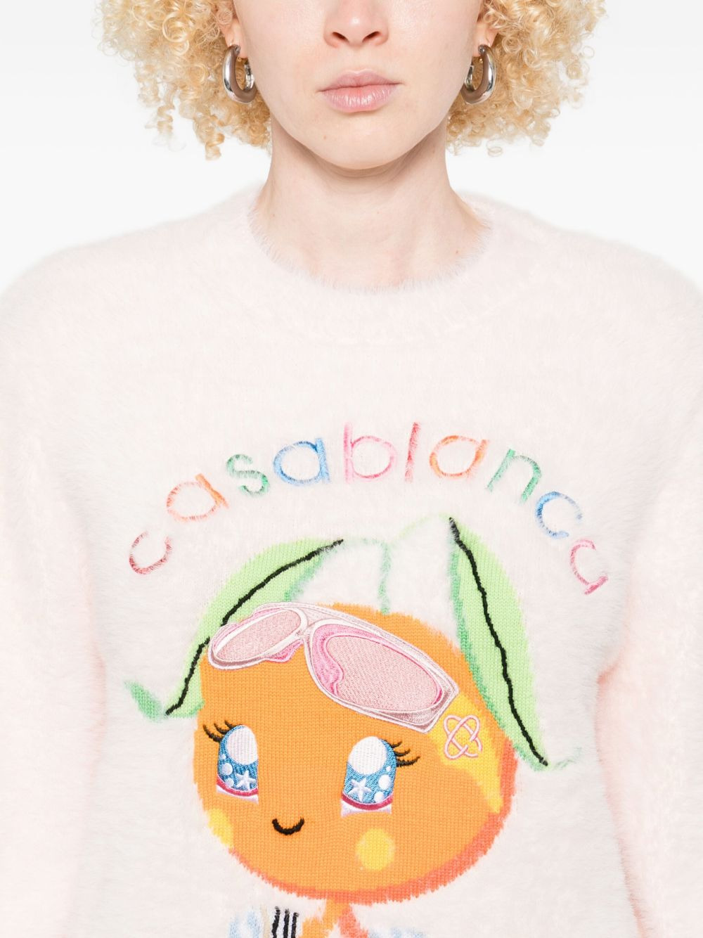 logo-embroidered sweatshirt - 5