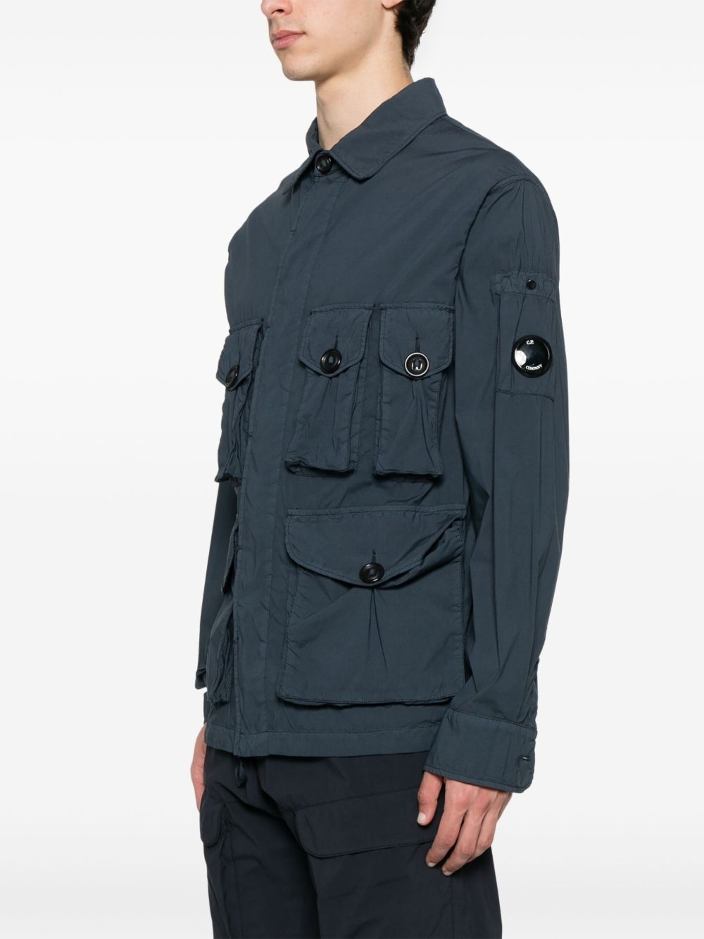 Lens-detailed overshirt - 3