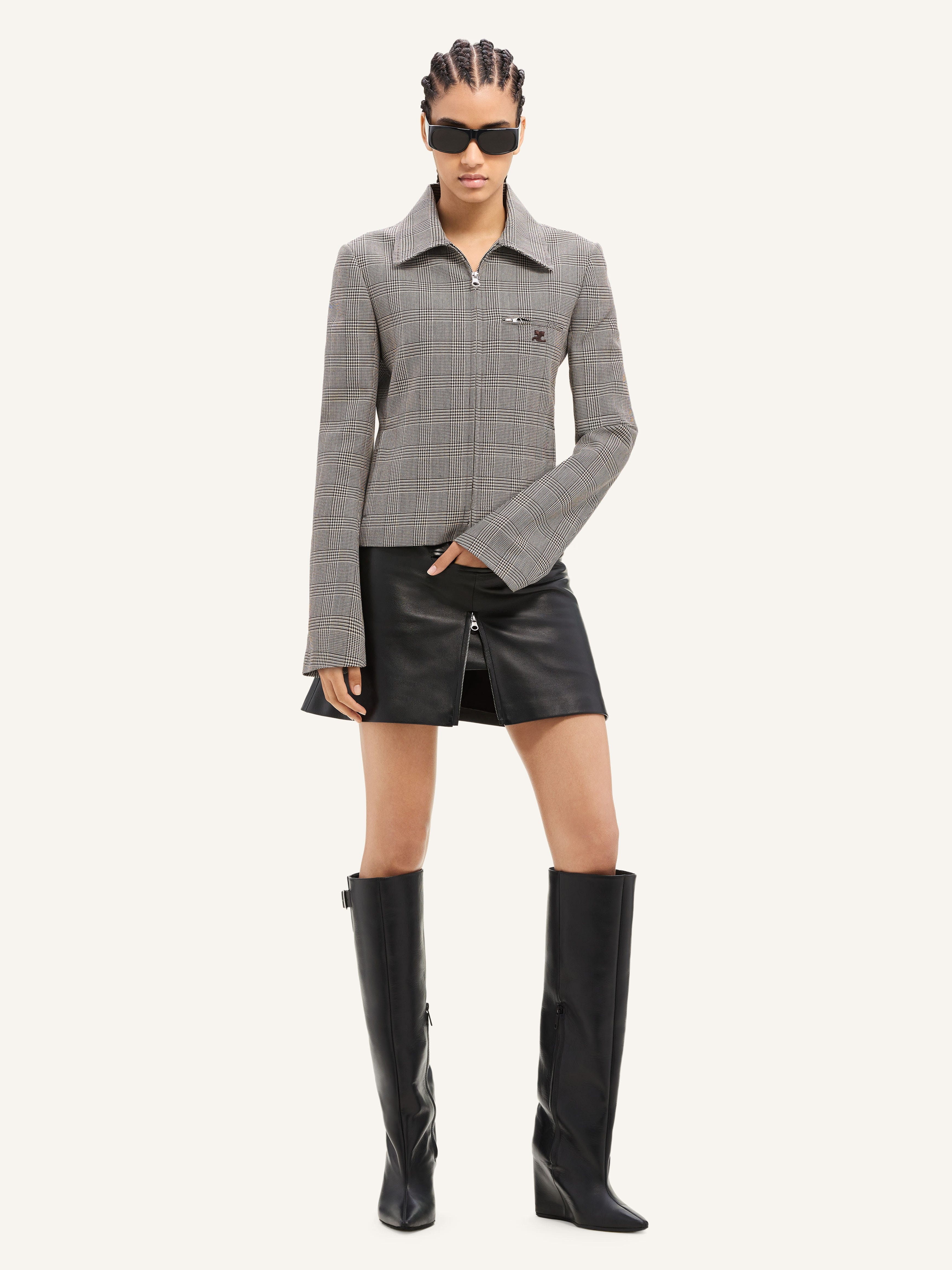 ZIPPED PRINCE OF WALES JACKET - 2