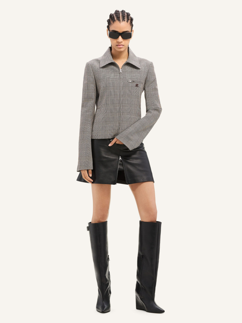 courrèges ZIPPED PRINCE OF WALES JACKET outlook