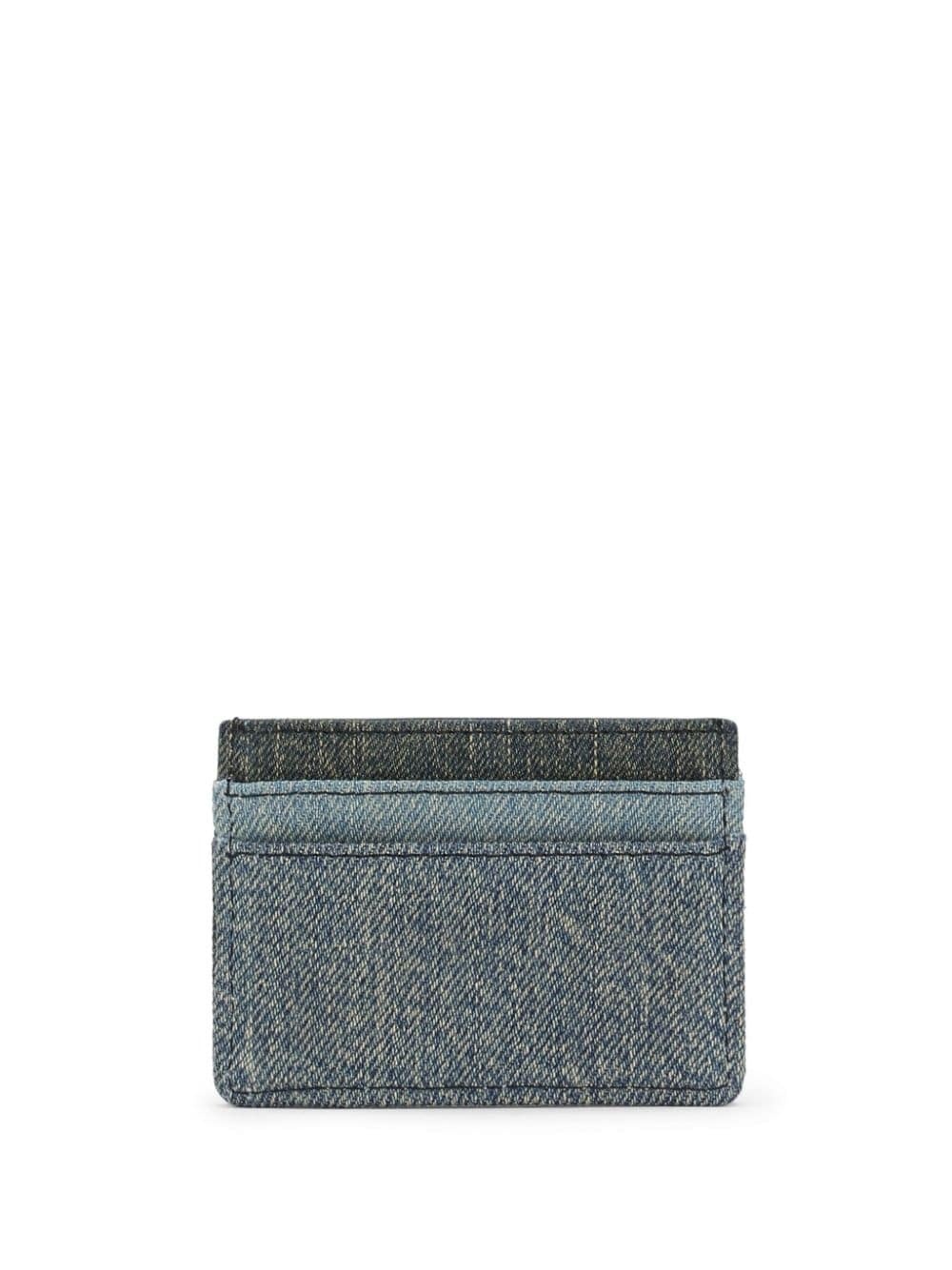 logo-plaque patchwork card holder - 2