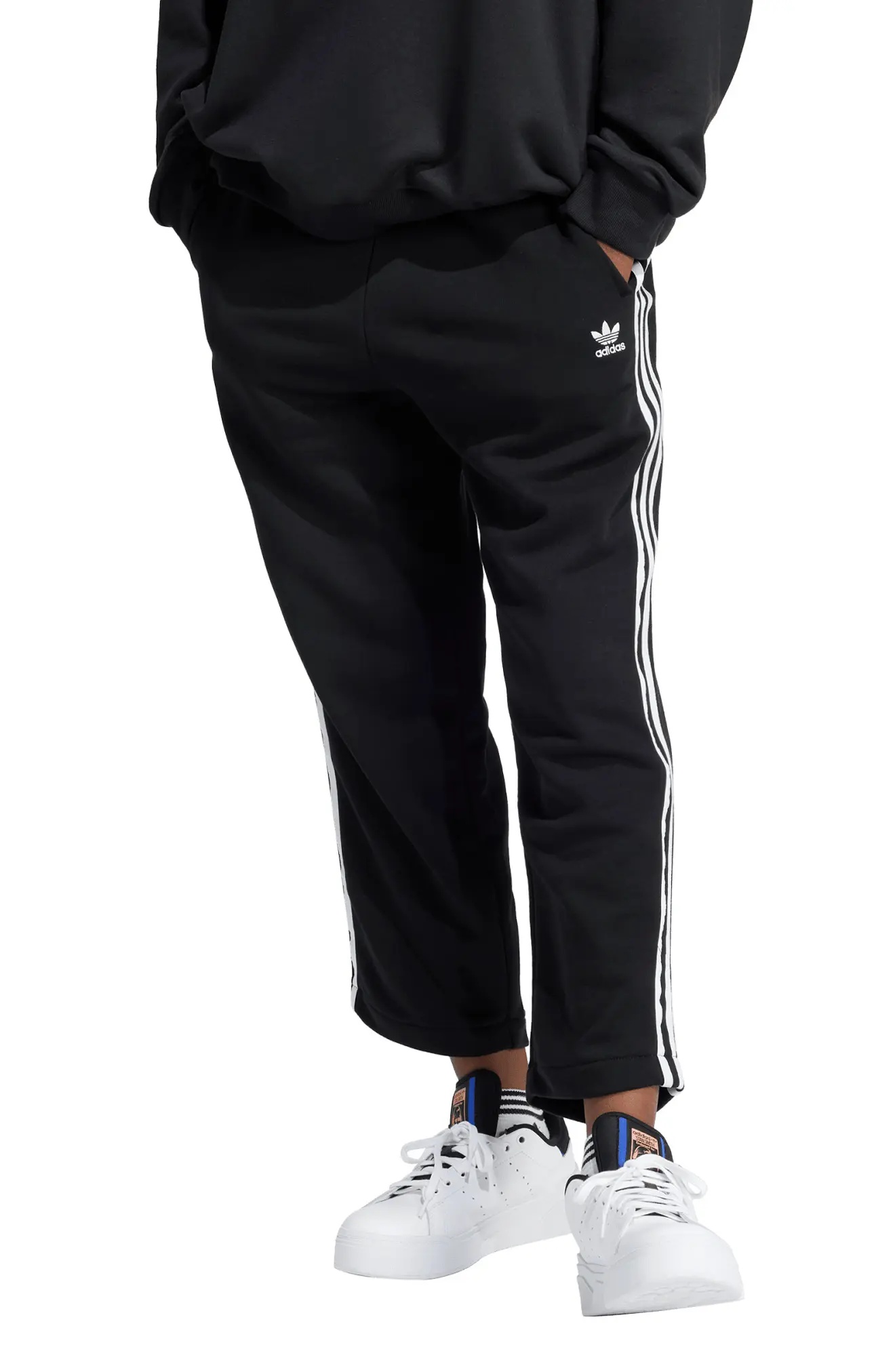 Open Hem Loose Ankle Joggers - 1