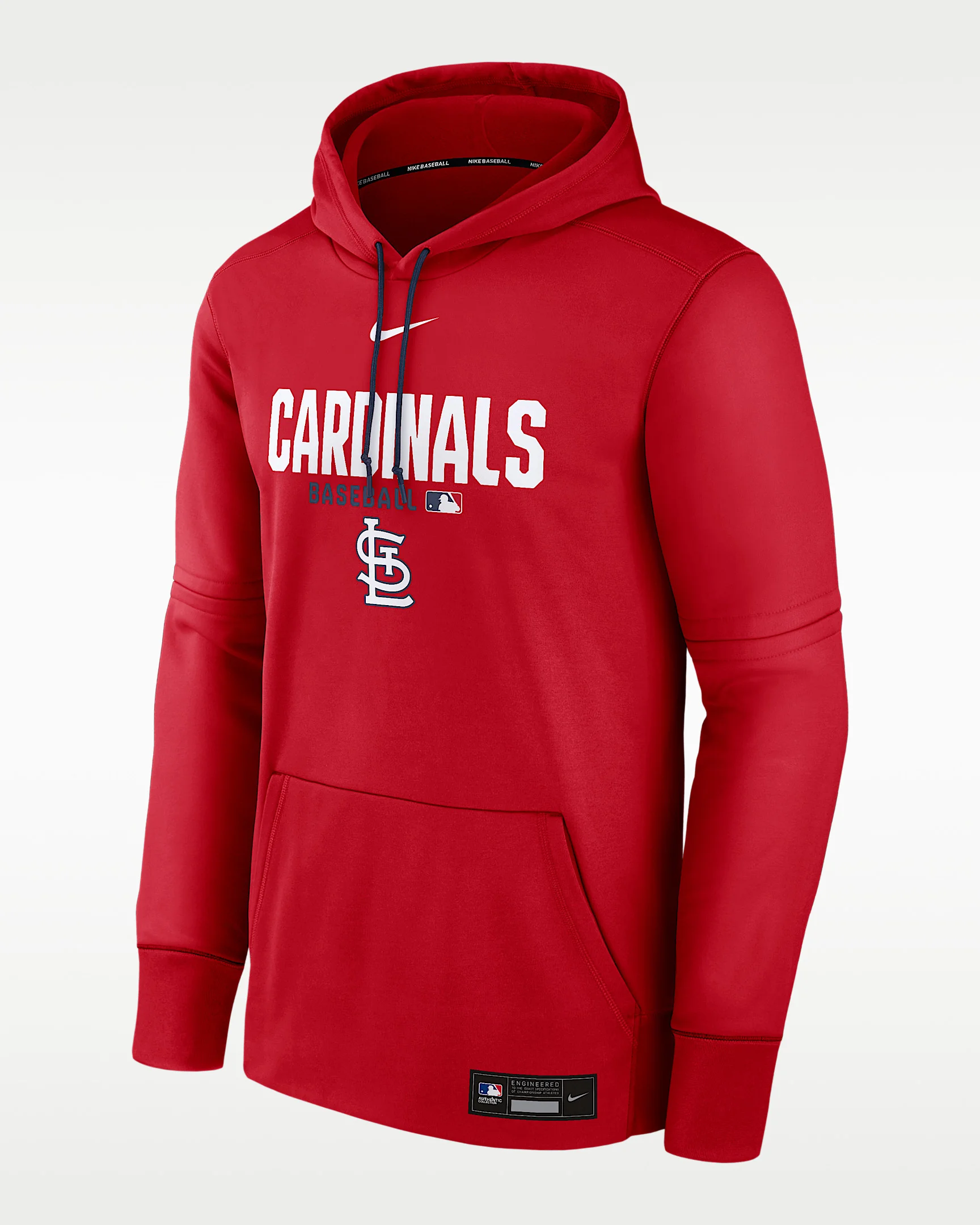 St. Louis Cardinals Authentic Collection Men's Nike Therma MLB Pullover Hoodie - 1