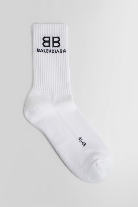 Balenciaga men's white bb tennis socks - 1