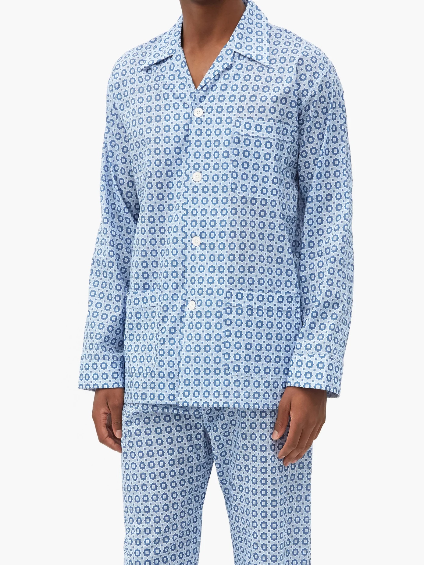 Ledbury geometric-print cotton pyjamas - 6