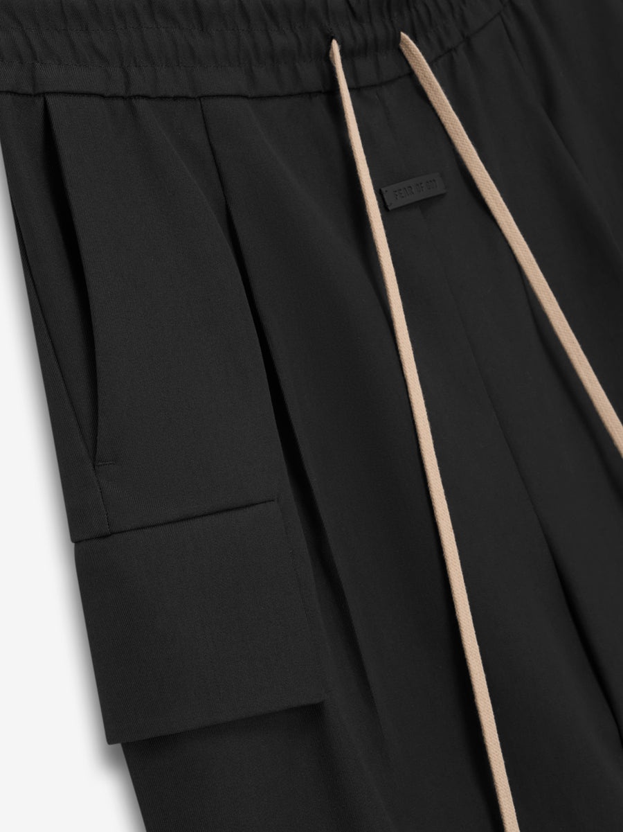 Weighted Twill Wide Leg Cargo Pants - 3