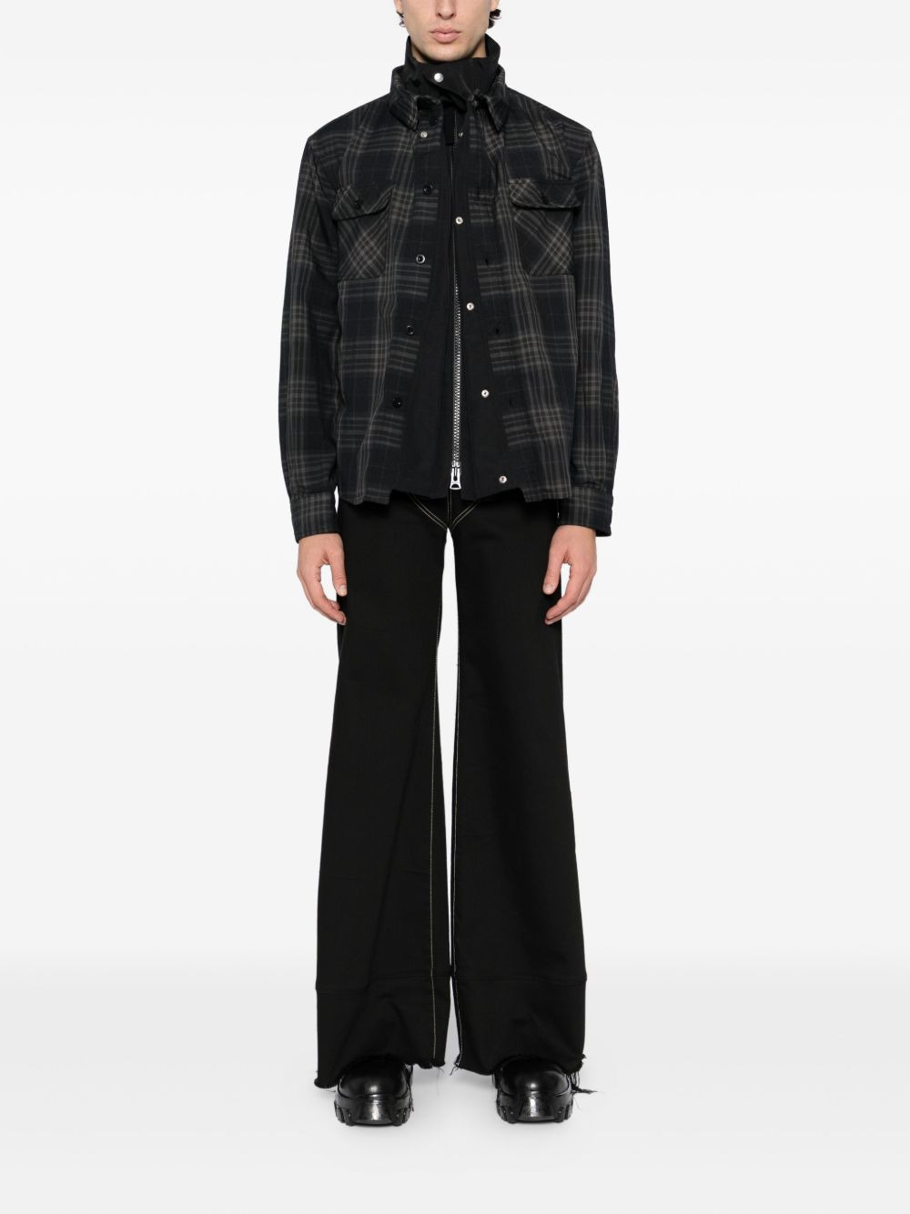 plaided jacket - 2