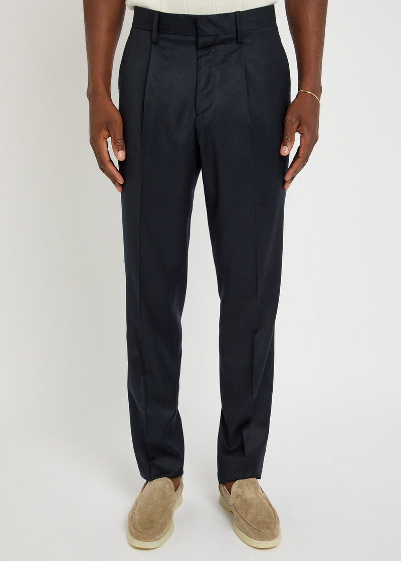 LARDINI Lardini Wool and Cashmere-blend Trousers outlook